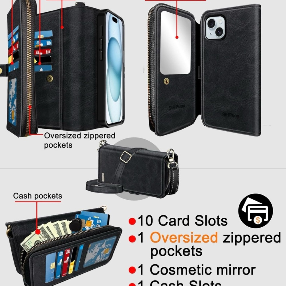 iPhone 15 case wallet and case - Picture 4 of 8